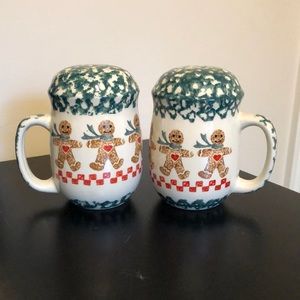 Tienshan Gingerbread Man Stove-Top Salt and Pepper Shakers